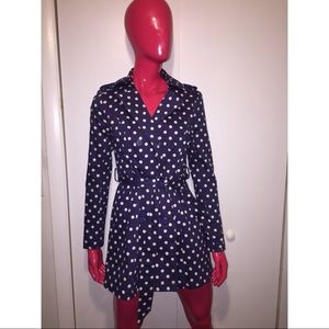 Jessica Simpson Polka Dot Trench Coat